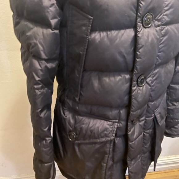 Moncler Clunye Hooded Mid-Length Down Jacket in black - Picture 5 of 14